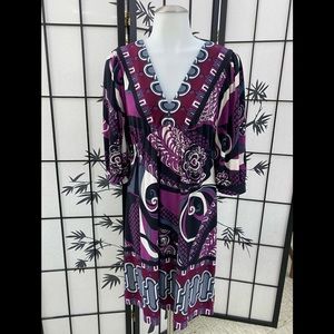 Bisou Bisou paisley mandala pattern dress